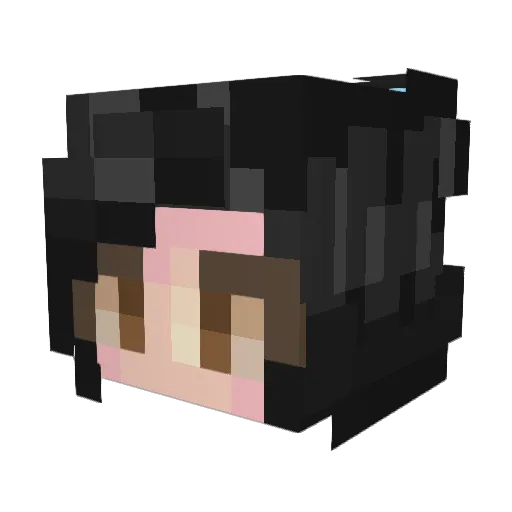 wuzhiyu Minecraft avatar head, 3D render