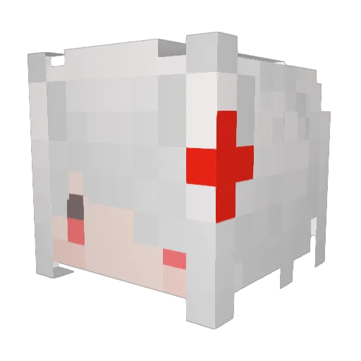 wuziqwq Minecraft avatar head, 3D render