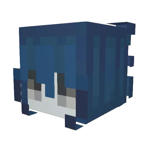 wvmp Minecraft avatar head, 3D render