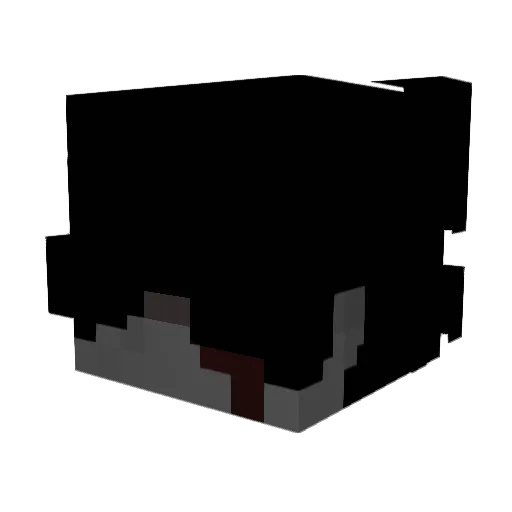 wvqx Minecraft avatar head, 3D render
