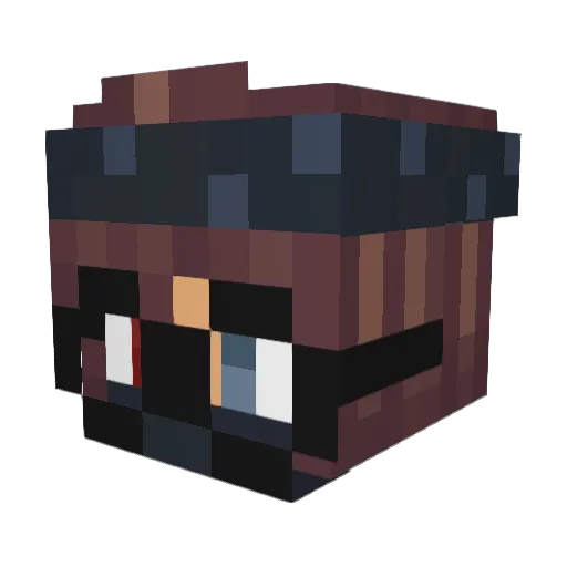 wvr10 Minecraft avatar head, 3D render