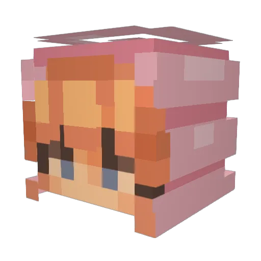 wvrmhvre Minecraft avatar head, 3D render