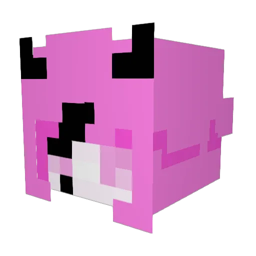 wvym Minecraft avatar head, 3D render