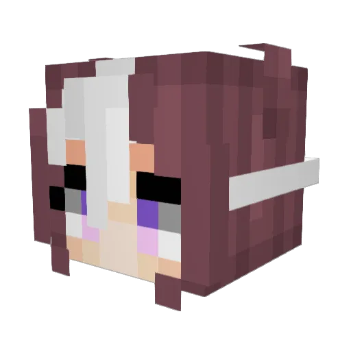 ww1556 Minecraft avatar head, 3D render