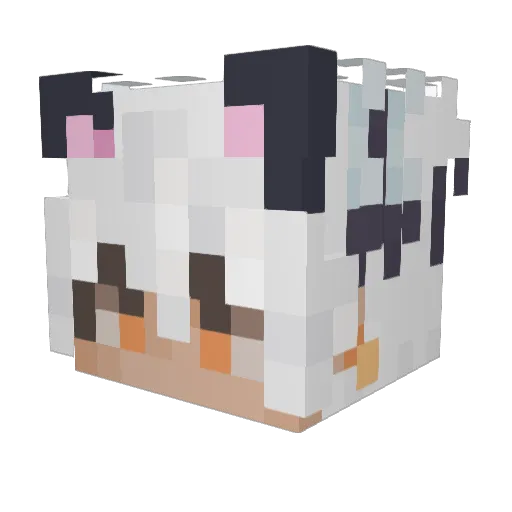 ww7480 Minecraft avatar head, 3D render