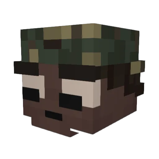 wwebbyy Minecraft avatar head, 3D render