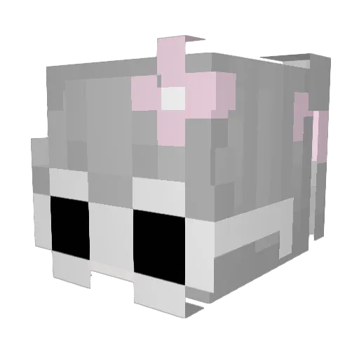 wwept Minecraft avatar head, 3D render