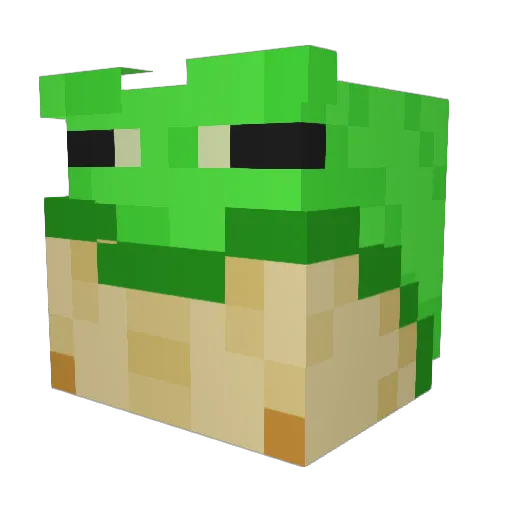 wwhdfg665 Minecraft avatar head, 3D render