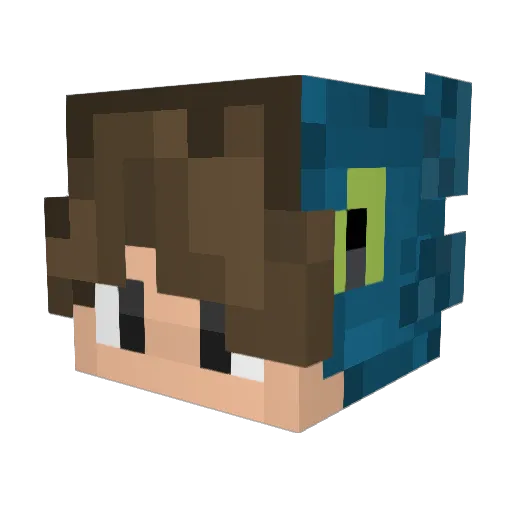 wwindzz Minecraft avatar head, 3D render