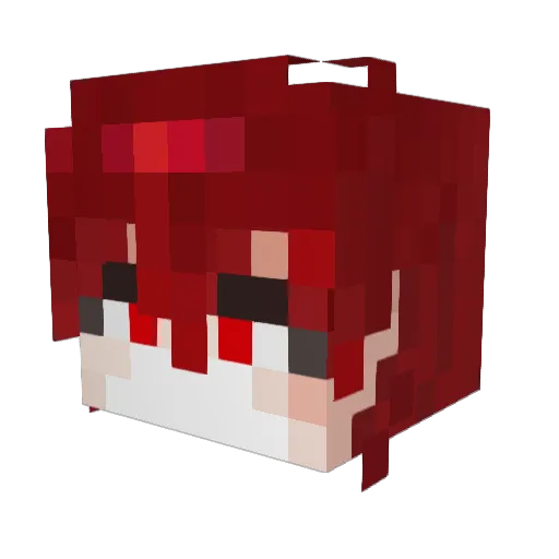 wwjsol Minecraft avatar head, 3D render