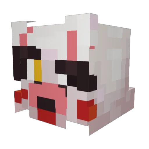 wwoofington Minecraft avatar head, 3D render