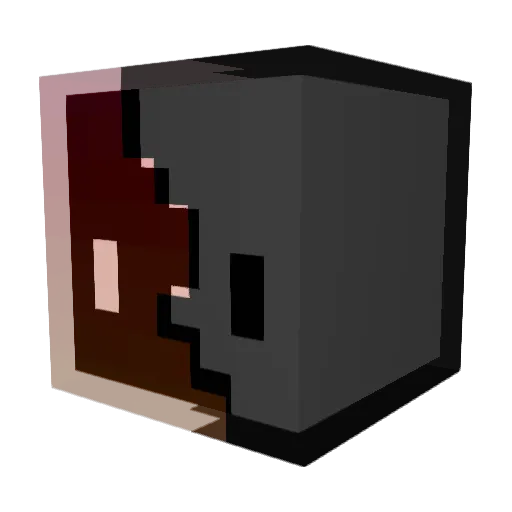 wwsioYT Minecraft avatar head, 3D render