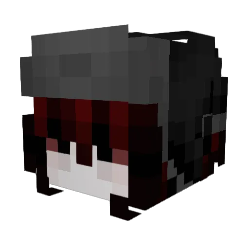wwtgu Minecraft avatar head, 3D render