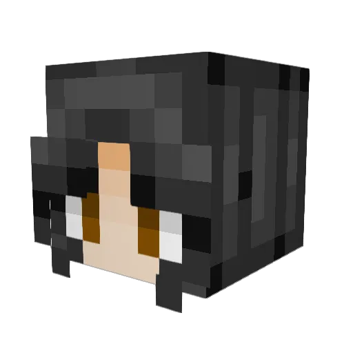wwtiger Minecraft avatar head, 3D render