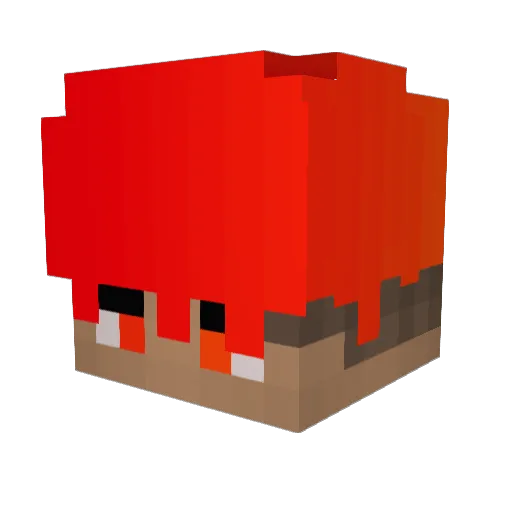 wwwZiroTV Minecraft avatar head, 3D render