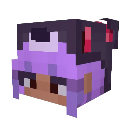 wwwhelpcom Minecraft avatar head, 3D render