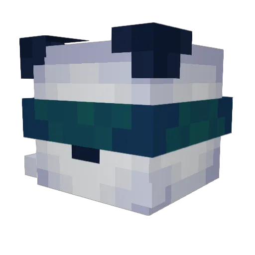 wwwomble Minecraft avatar head, 3D render