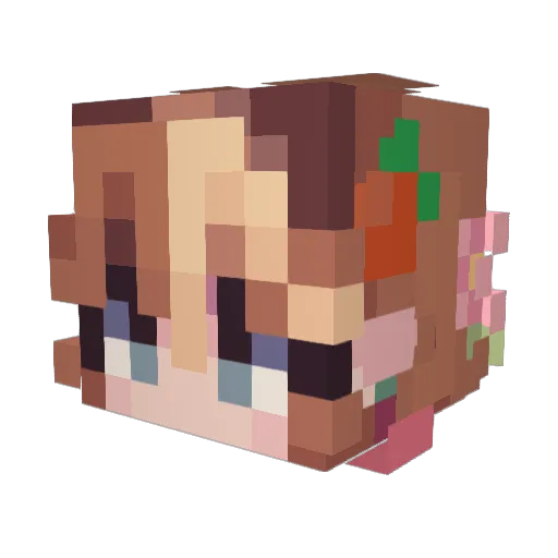 wwwwwwwwuuuuuuuu Minecraft avatar head, 3D render