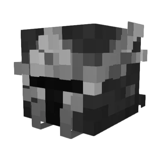 wwyxx Minecraft avatar head, 3D render