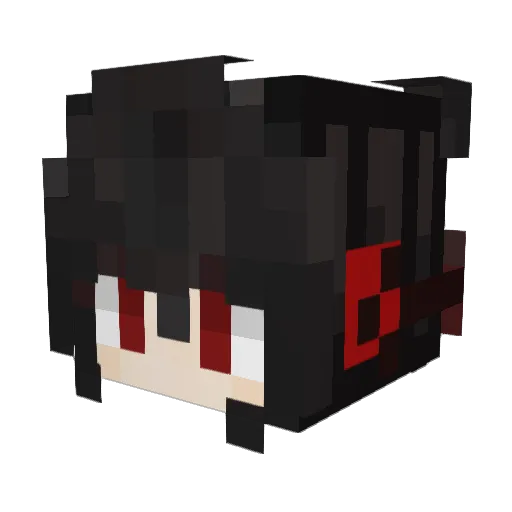 wx109 Minecraft avatar head, 3D render