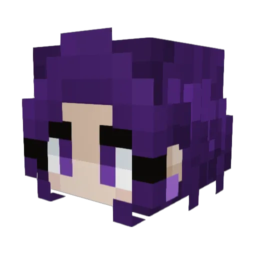 wxao Minecraft avatar head, 3D render