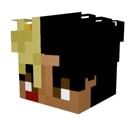 wxde_ Minecraft avatar head, 3D render