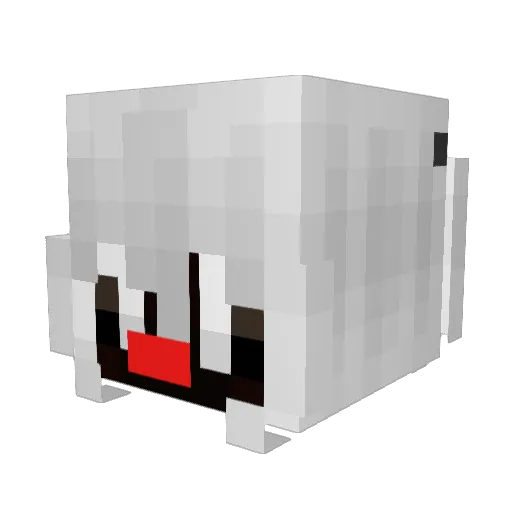 wxharris Minecraft avatar head, 3D render