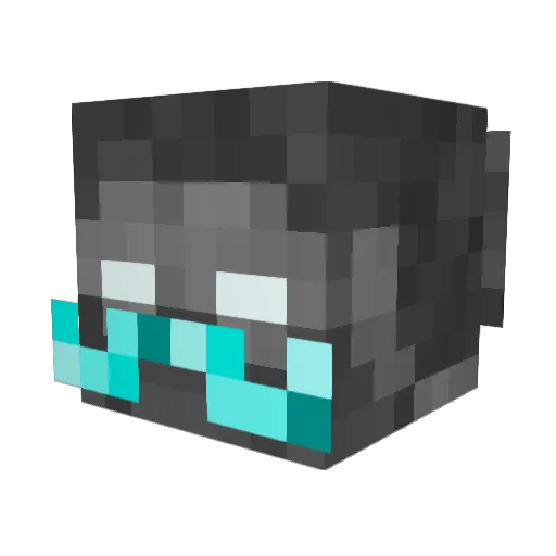 wxl8s Minecraft avatar head, 3D render