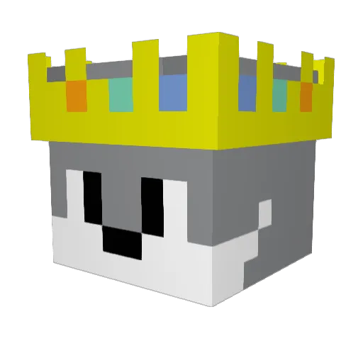 wxlfyyy Minecraft avatar head, 3D render