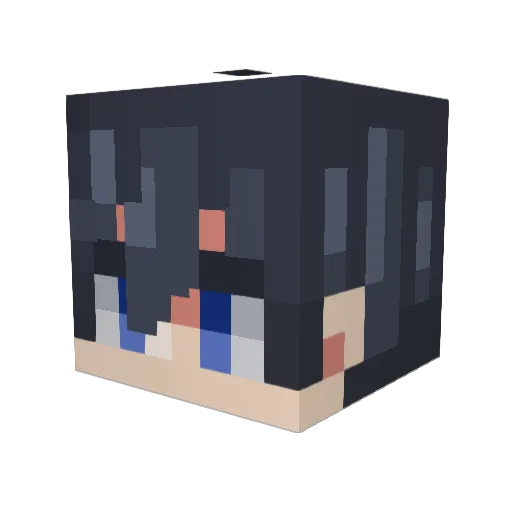 wxlruz Minecraft avatar head, 3D render