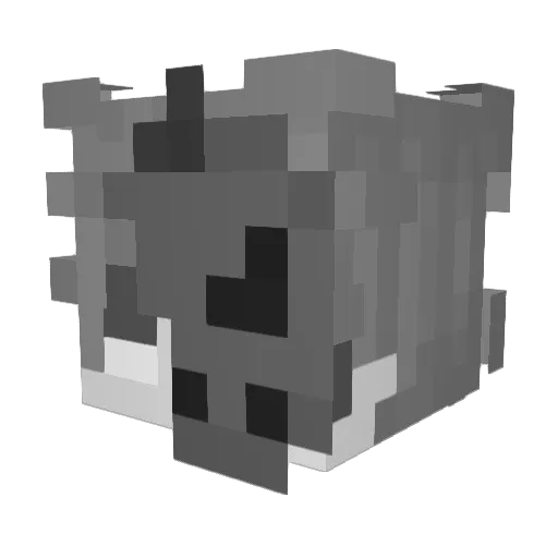 wxmpz Minecraft avatar head, 3D render