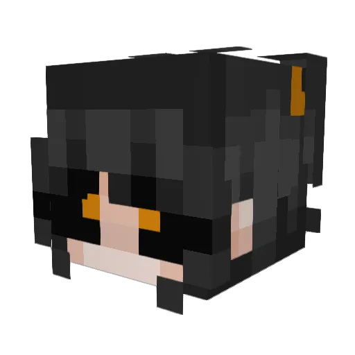 wxnderlustaura Minecraft avatar head, 3D render
