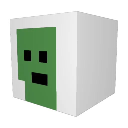wxol Minecraft avatar head, 3D render