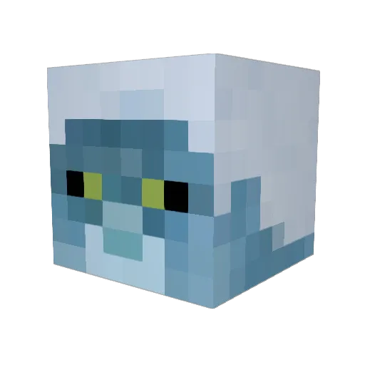 wxrId Minecraft avatar head, 3D render