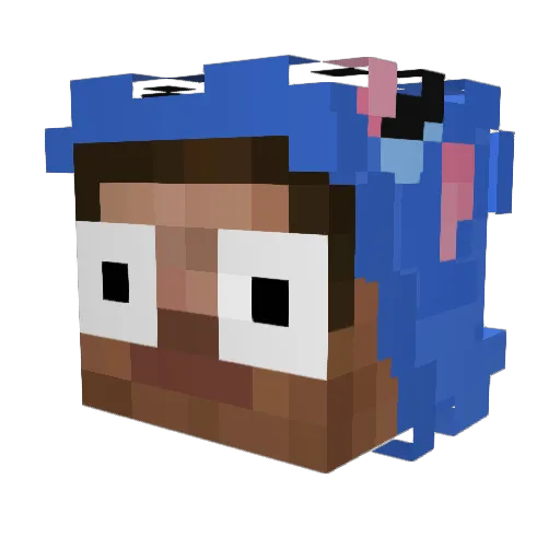wxsted2good Minecraft avatar head, 3D render