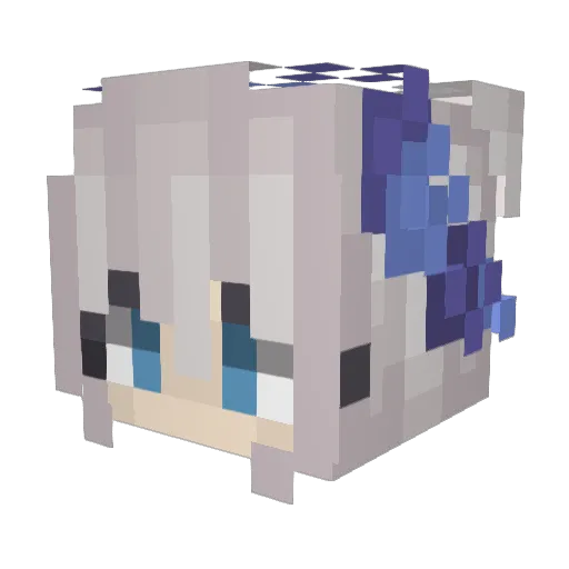 wxtMEOW Minecraft avatar head, 3D render
