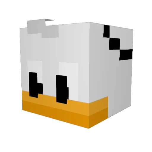 wxyqz Minecraft avatar head, 3D render