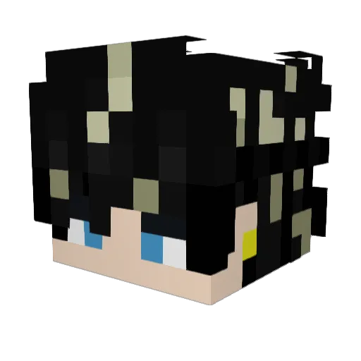 wxyv Minecraft avatar head, 3D render