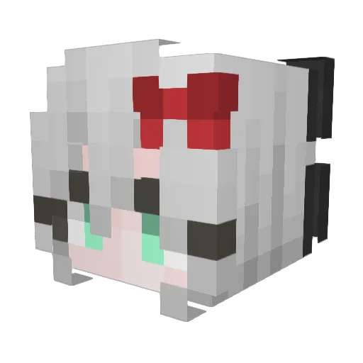 wxyyyyy Minecraft avatar head, 3D render