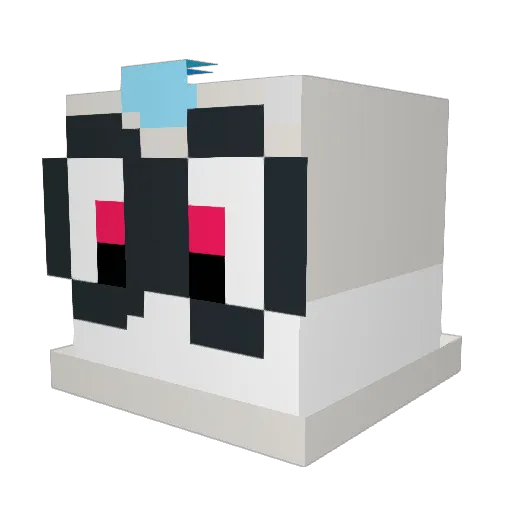 wy1d0 Minecraft avatar head, 3D render
