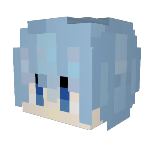 wy518 Minecraft avatar head, 3D render