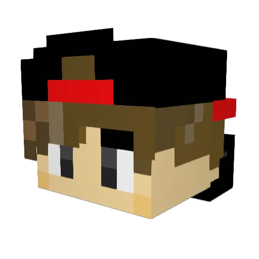 wyatt1023 Minecraft avatar head, 3D render