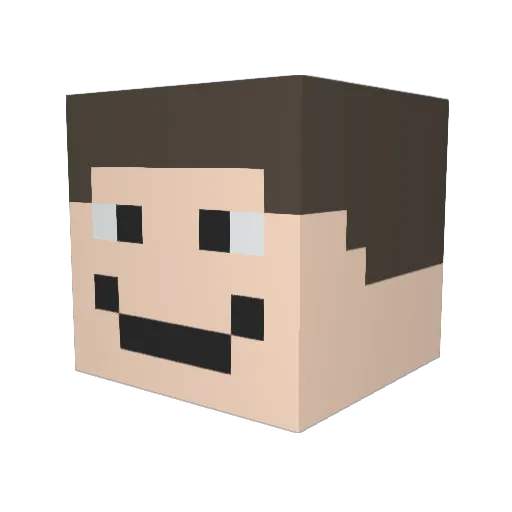 wyatt1210 Minecraft avatar head, 3D render