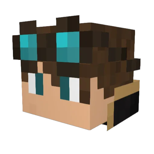 wyatt5050 Minecraft avatar head, 3D render