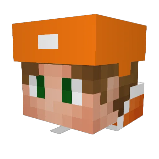 wyattryanwelsch Minecraft avatar head, 3D render