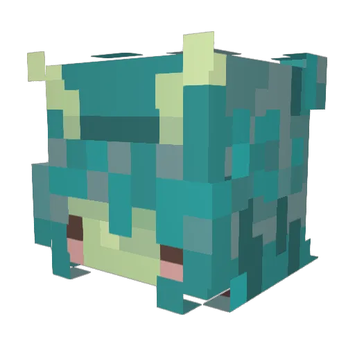 wybiefilm Minecraft avatar head, 3D render