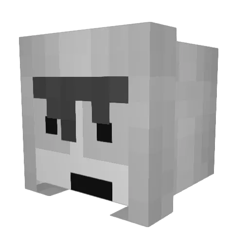 wyddaee Minecraft avatar head, 3D render