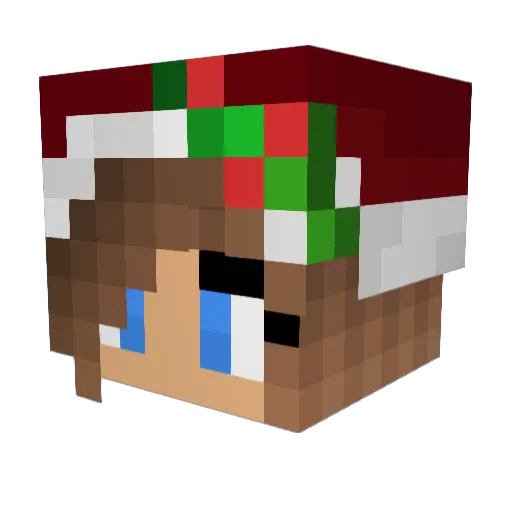 wyfite Minecraft avatar head, 3D render