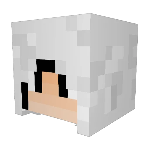 wyhrt Minecraft avatar head, 3D render