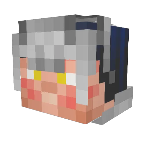 wyitchblades Minecraft avatar head, 3D render